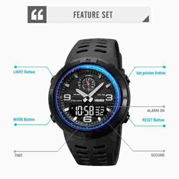 SKMEI 1655 Sport Digital Watch for Men Dual Display - Image 5