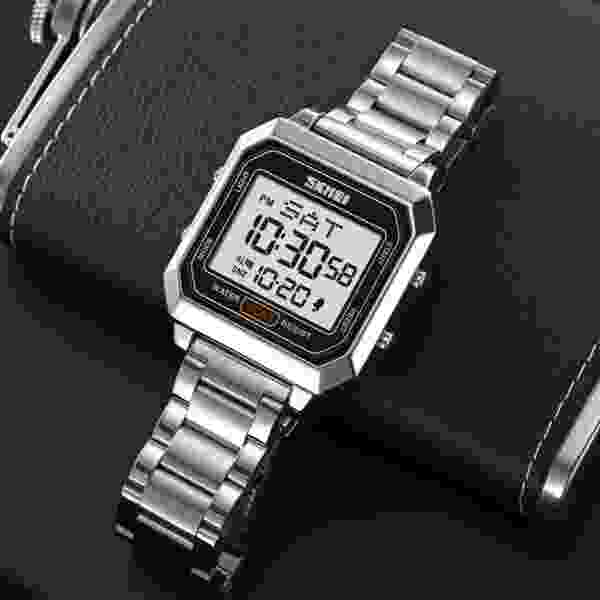 SKMEI 2149 Electronic Watch for Men Square Steel - Image 4
