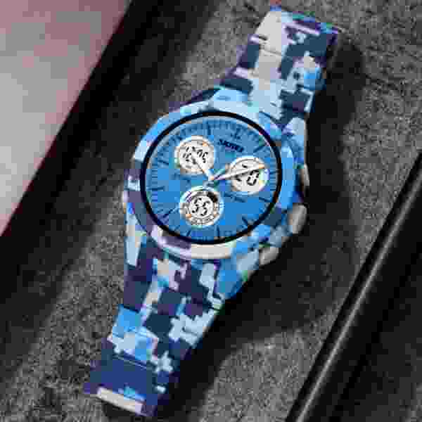 SKMEI 2109 Sport Watch Mens Multifunctional Time Military Camouflage Countdown Digital Men Wristwatch - Image 3