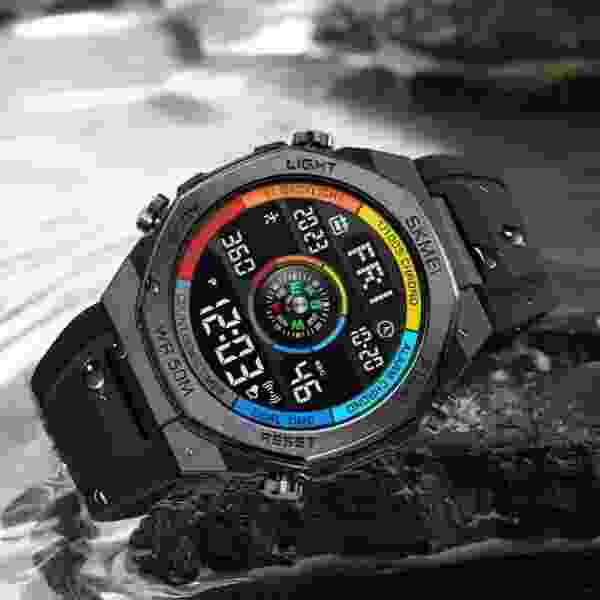 SKMEI 2209 Sports Electronic Watch Mens Outdoor Military Waterproof Countdown LED - Image 2