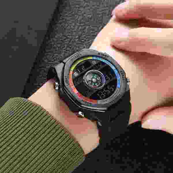 SKMEI 2209 Sports Electronic Watch Mens Outdoor Military Waterproof Countdown LED - Image 3