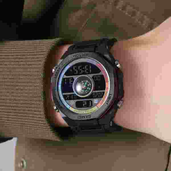 SKMEI 2209 Sports Electronic Watch Mens Outdoor Military Waterproof Countdown LED - Image 4