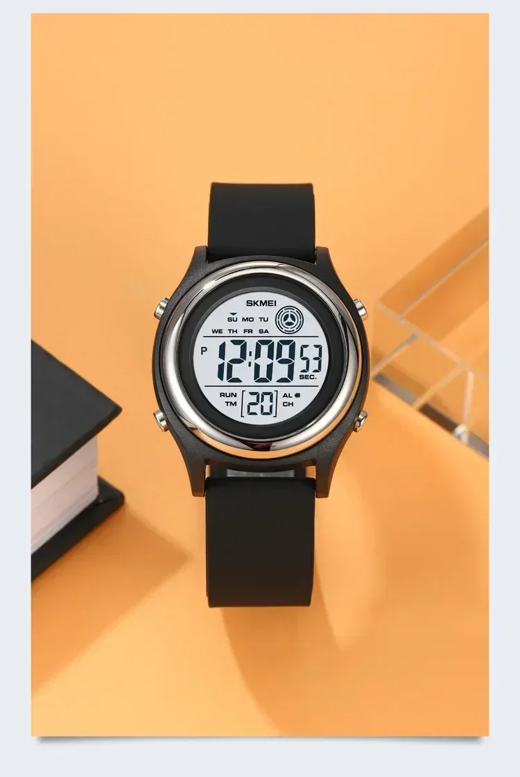 SKMEI 2094 Luxury Digital Womens Wristwatches Stopwatch Lady Back Light Waterproof Shockproof Countdown Watches for Women 1721