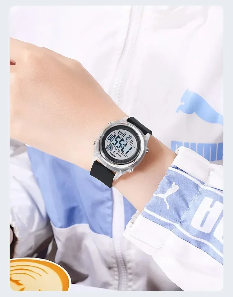 SKMEI 2094 Luxury Digital Womens Wristwatches Stopwatch Lady Back Light Waterproof Shockproof Countdown Watches for Women 1721