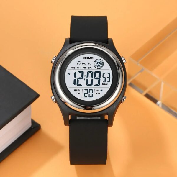 SKMEI 2094 Luxury Digital Womens Wristwatch Stopwatch Lady Back Light Waterproof - Image 2