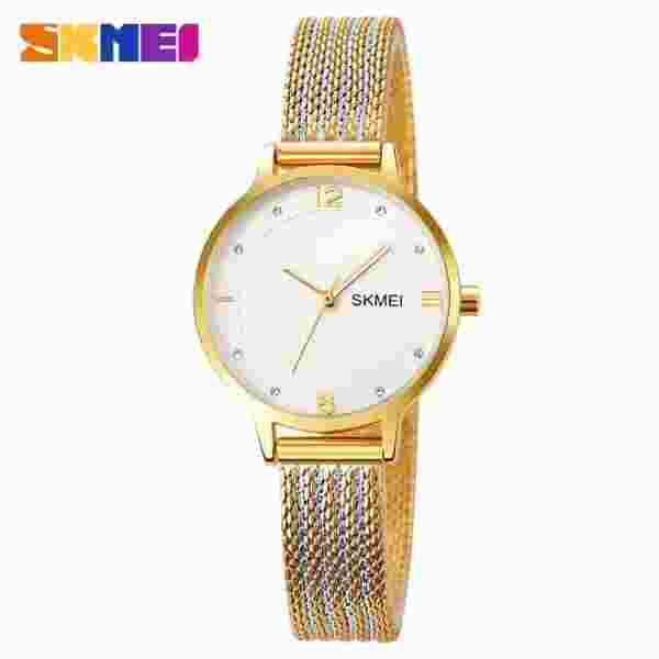 SKMEI 1874 Luxury Japan Quartz Movement Sports Ladies Waterproof Steel