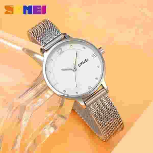 SKMEI 1874 Luxury Japan Quartz Movement Sports Ladies Waterproof Steel - Image 4