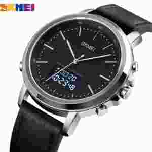 SKMEI 1652 Luxury Quartz Watch for Men Sports Waterproof Leather