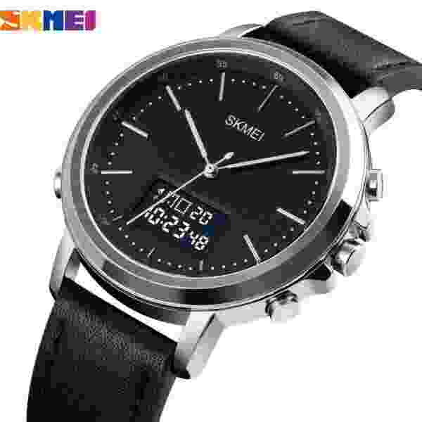 SKMEI 1652 Luxury Quartz Watch for Men Sports Waterproof Leather