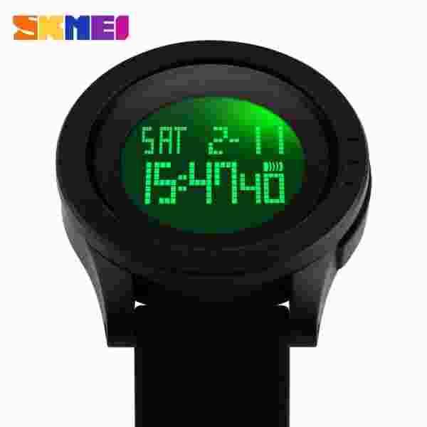 SKMEI 1142 Luxury Sports Wristwatch Mens Silicone Waterproof LED Display Military Digital Watch - Image 2