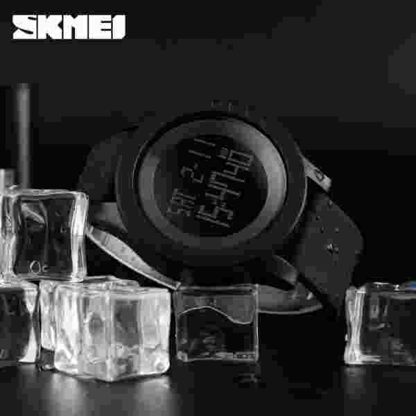 SKMEI 1142 Luxury Sports Wristwatch Mens Silicone Waterproof LED Display Military Digital Watch - Image 5