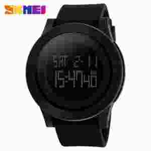 SKMEI 1142 Luxury Sports Wristwatch Mens Silicone Waterproof LED Display Military Digital Watch
