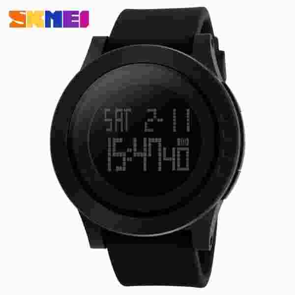 SKMEI 1142 Luxury Sports Wristwatch Mens Silicone Waterproof LED Display Military Digital Watch