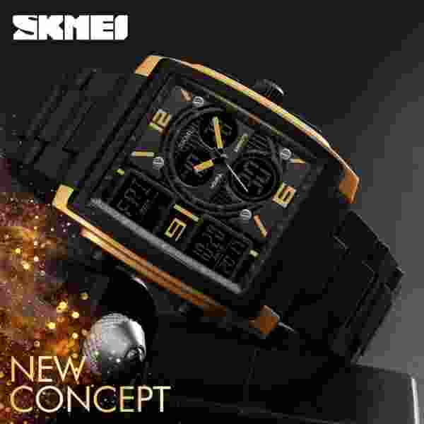 SKMEI 1274 Luxury Digital Watch for Men Countdown Date Sports Waterproof Electronic - Image 3