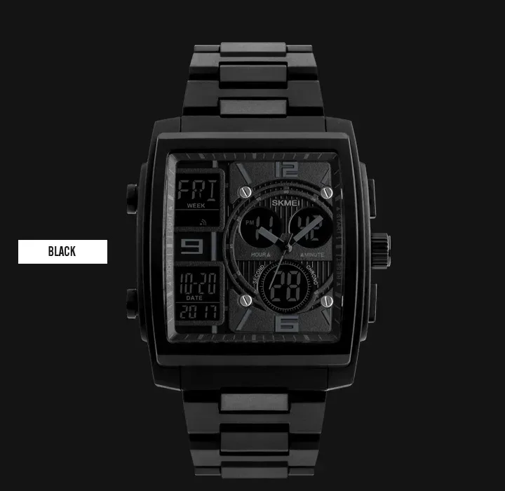 SKMEI Luxury Digital Watch for Men Countdown Date Sports Waterproof Electronic Wristwatches Mens Clock Relogio Masculino 1274