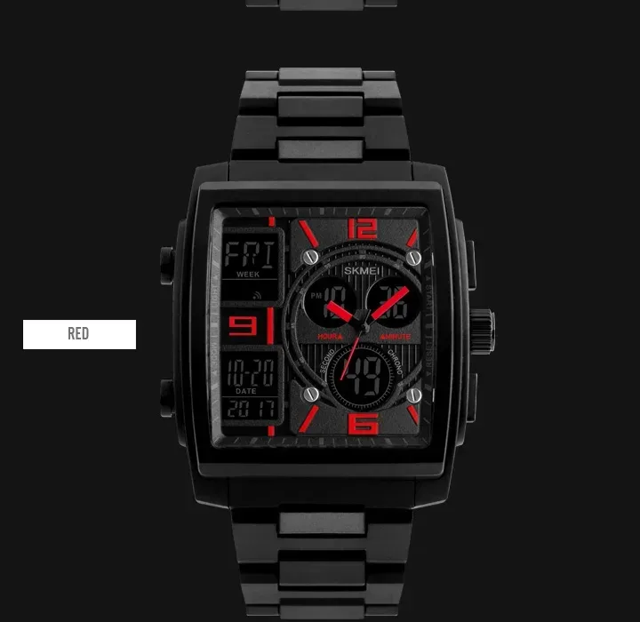 SKMEI Luxury Digital Watch for Men Countdown Date Sports Waterproof Electronic Wristwatches Mens Clock Relogio Masculino 1274