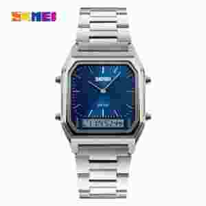 SKMEI 1220 Digital Quartz Watch for Men Sports Chronograph Waterproof Stainless Steel