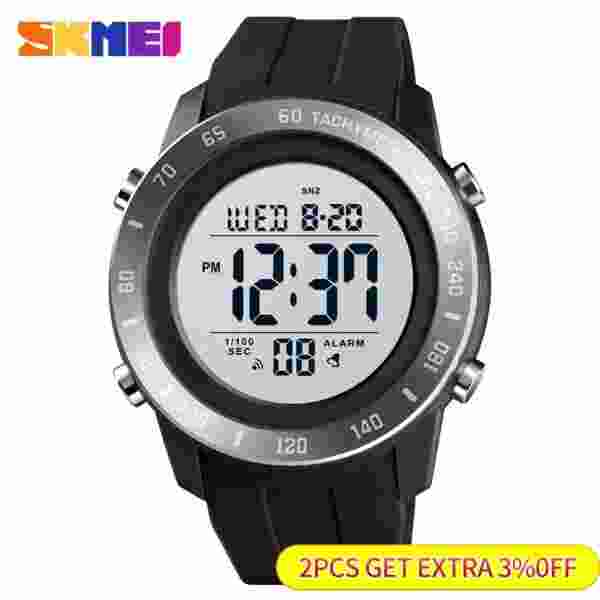 SKMEI 1524 Large Dial Sports Watch for Men - Image 2