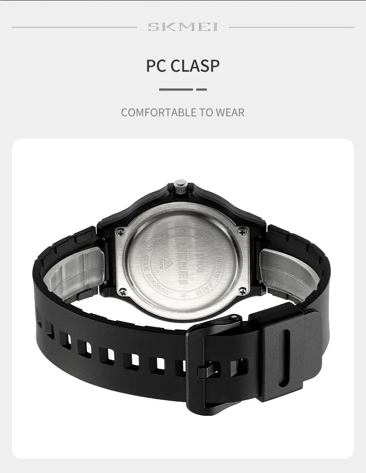 SKMEI Top Brand Casual Quartz Wristwatches Mens New Simple TPU Strap 3Bar Waterproof Watches For Male Time Clock reloj hombre