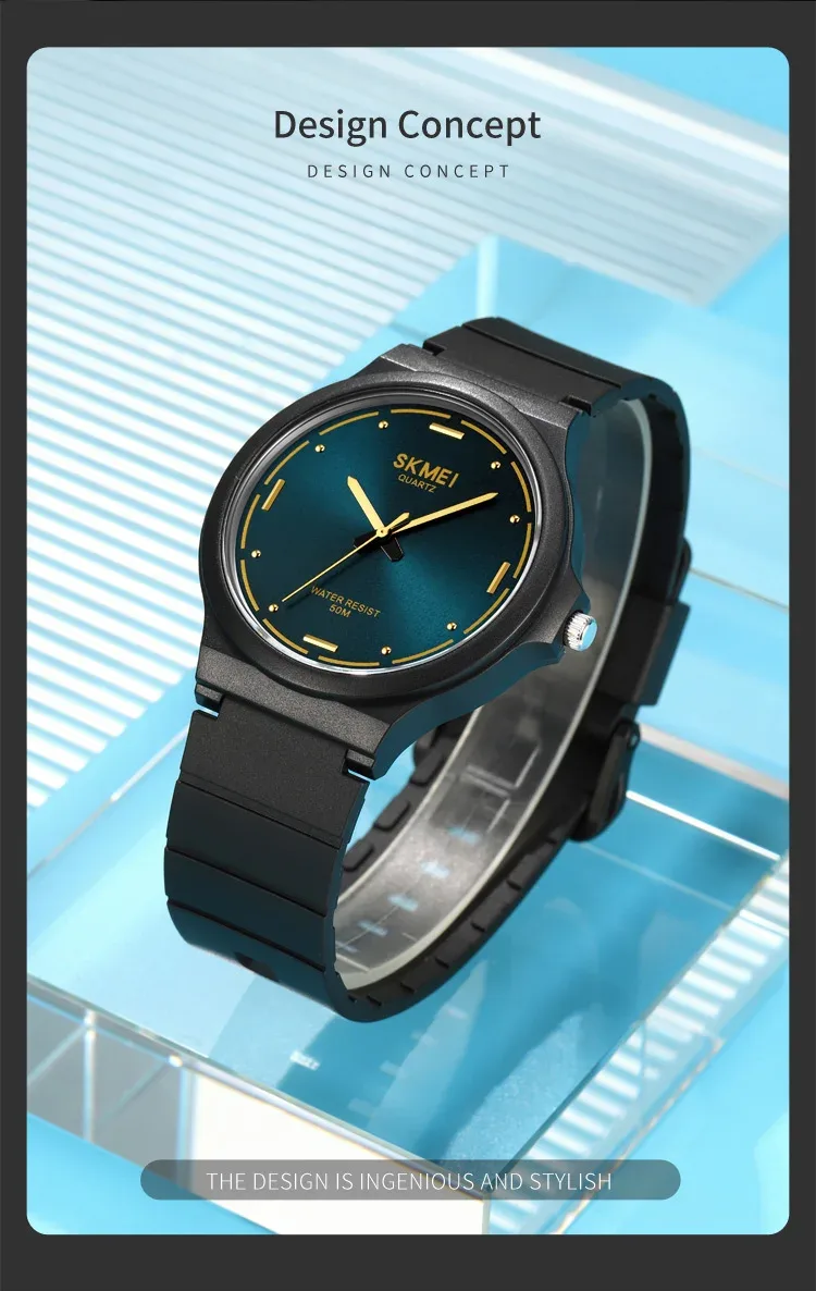 SKMEI Top Brand Casual Quartz Wristwatches Mens New Simple TPU Strap 3Bar Waterproof Watches For Male Time Clock reloj hombre