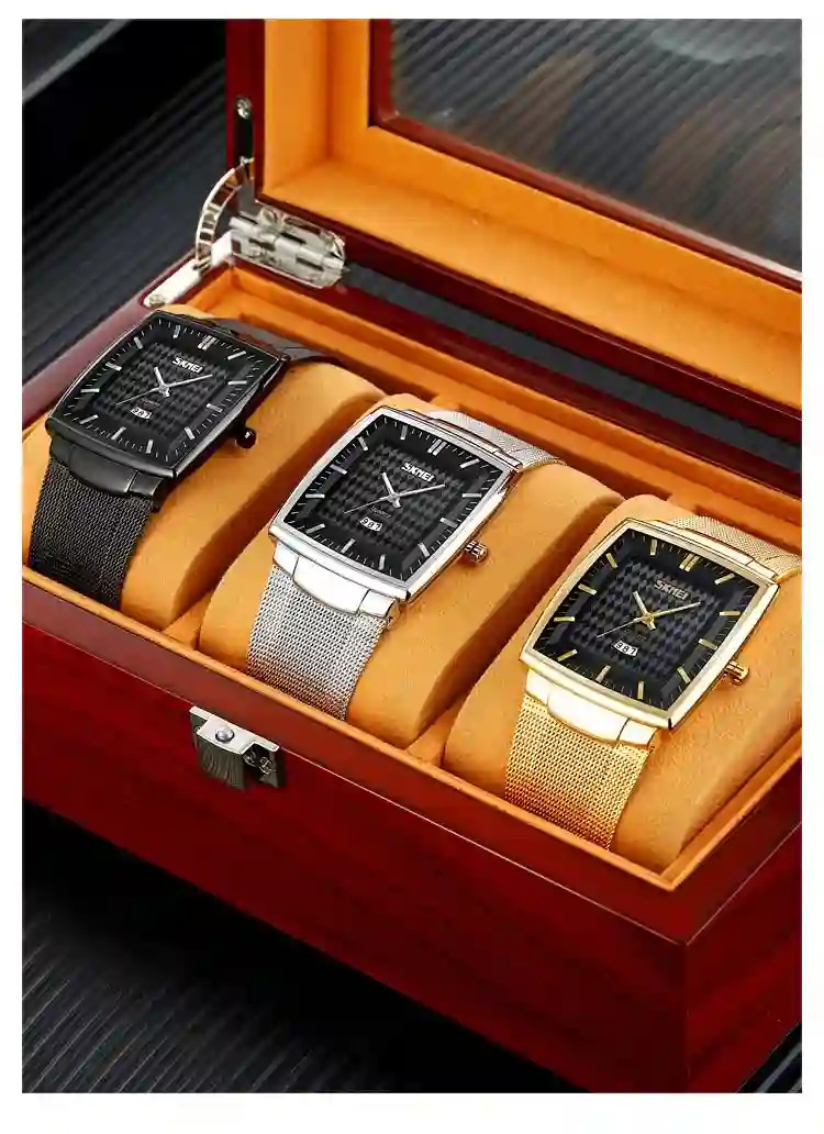 SKMEI Casual Time Date Quartz Wristwatch Top Brand Luxury 2024 Full Steel Watches Mens Sport Waterproof Clock Male reloj hombre