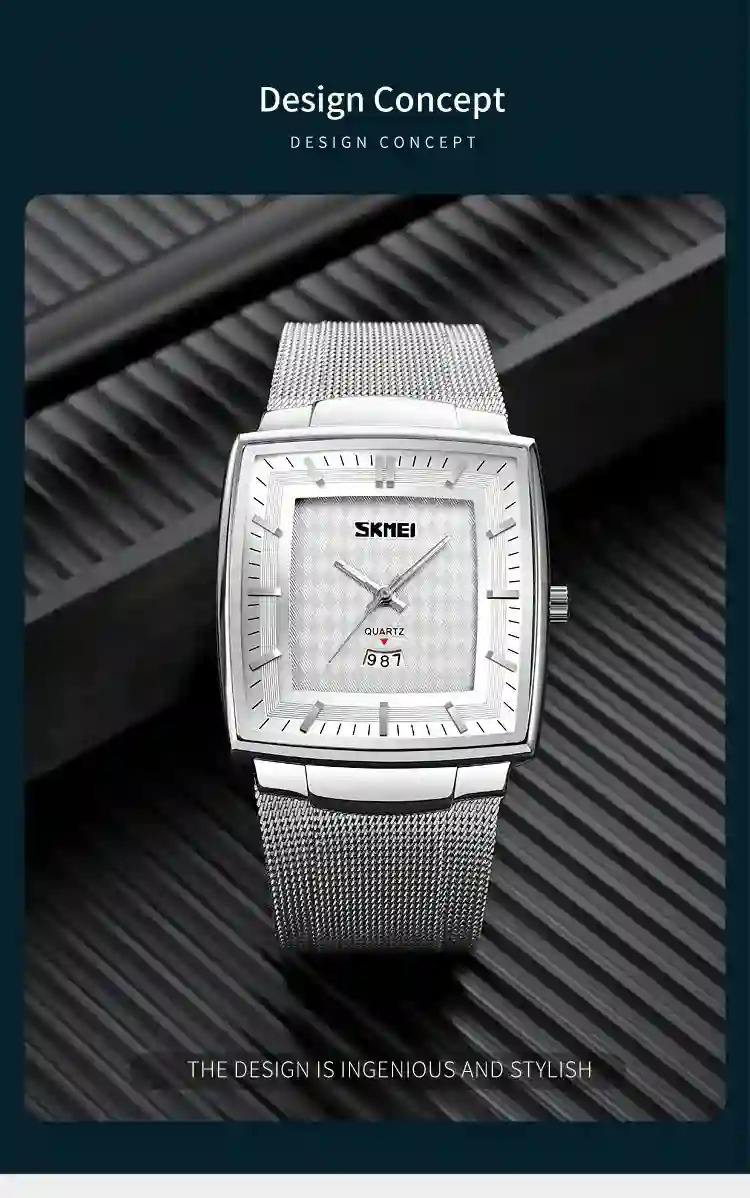 SKMEI Casual Time Date Quartz Wristwatch Top Brand Luxury 2024 Full Steel Watches Mens Sport Waterproof Clock Male reloj hombre