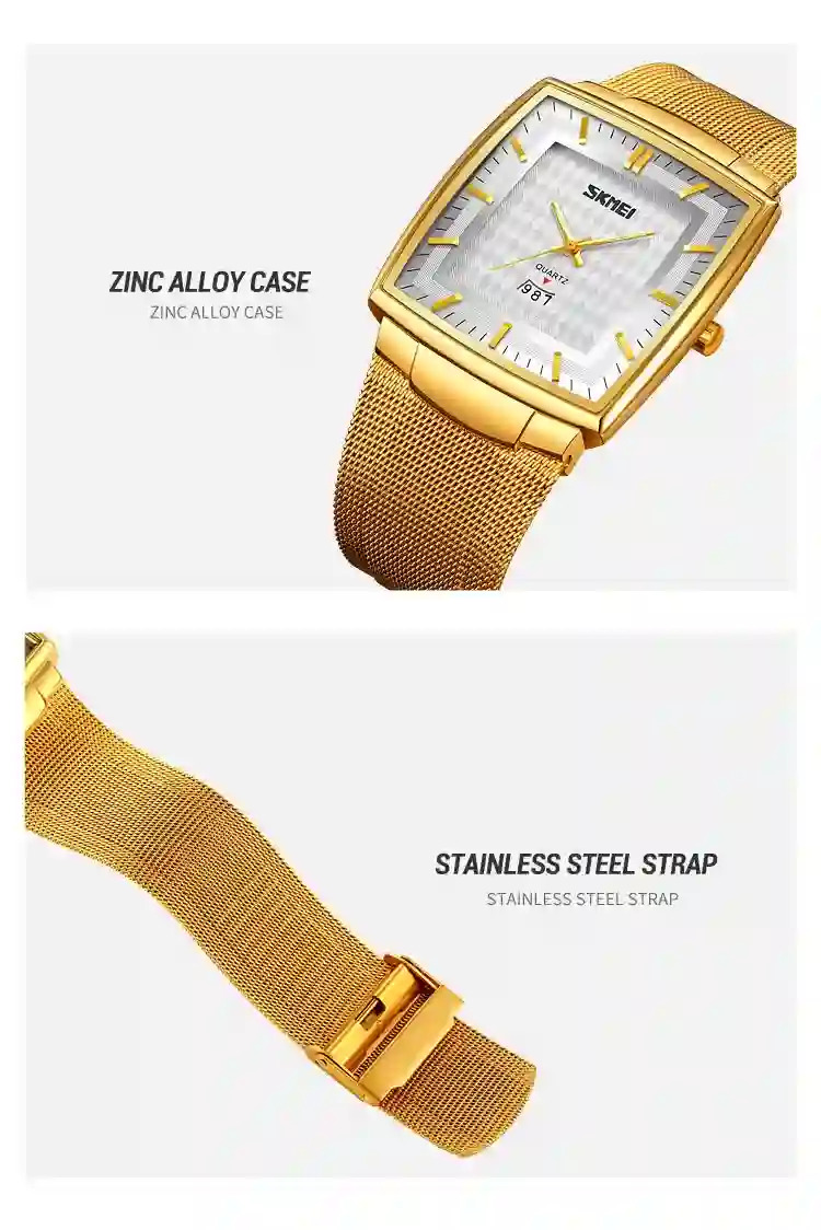 SKMEI Casual Time Date Quartz Wristwatch Top Brand Luxury 2024 Full Steel Watches Mens Sport Waterproof Clock Male reloj hombre