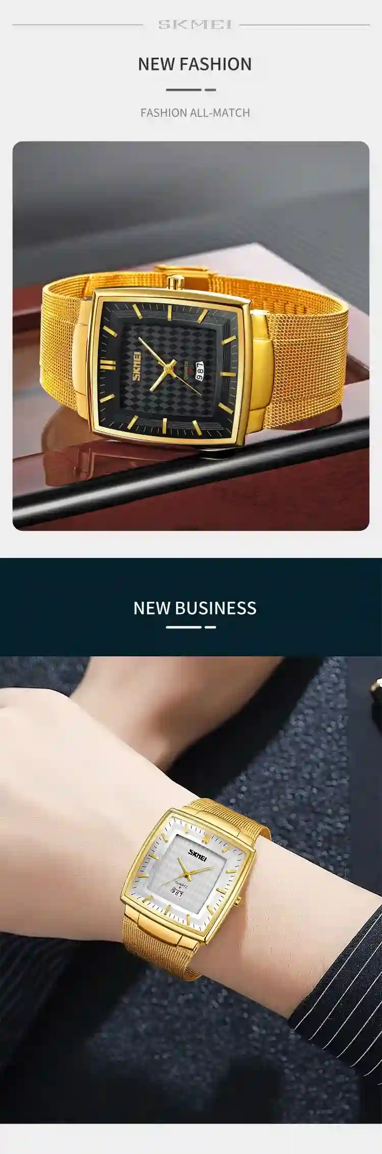 SKMEI Casual Time Date Quartz Wristwatch Top Brand Luxury 2024 Full Steel Watches Mens Sport Waterproof Clock Male reloj hombre