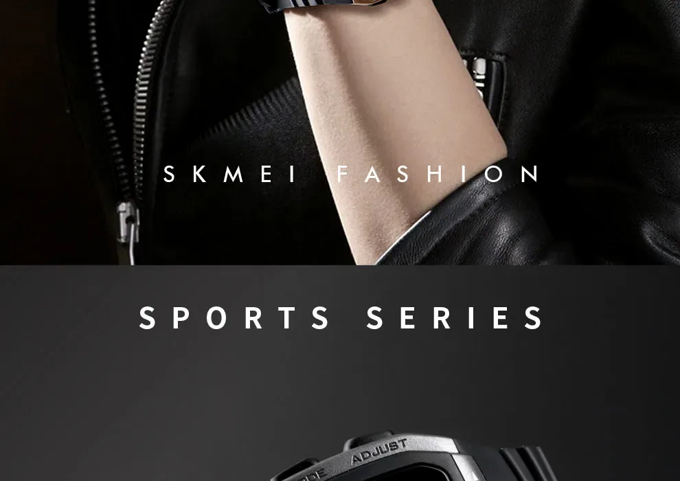 SKMEI Chrono Countdown Men Wristwatch Digital Dual Time Sport Mens Watches Casual Outdoor Male Clock Luminous montre homme