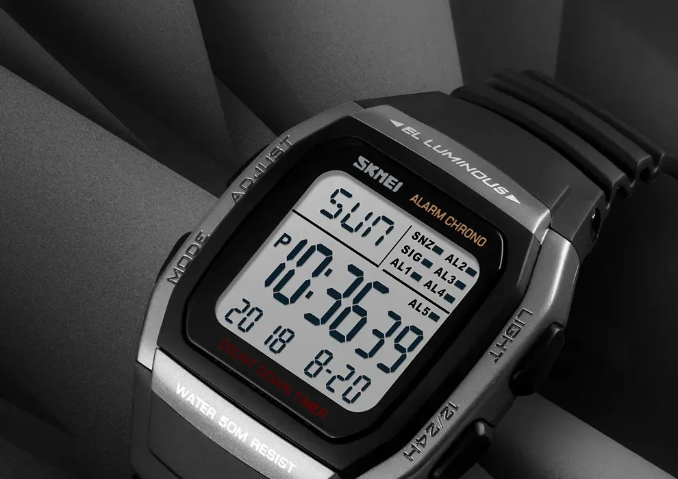 SKMEI Chrono Countdown Men Wristwatch Digital Dual Time Sport Mens Watches Casual Outdoor Male Clock Luminous montre homme