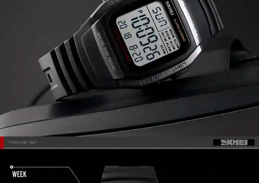 SKMEI Chrono Countdown Men Wristwatch Digital Dual Time Sport Mens Watches Casual Outdoor Male Clock Luminous montre homme