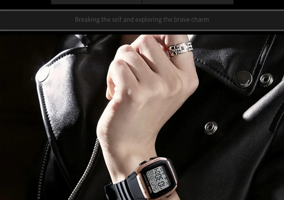 SKMEI Chrono Countdown Men Wristwatch Digital Dual Time Sport Mens Watches Casual Outdoor Male Clock Luminous montre homme