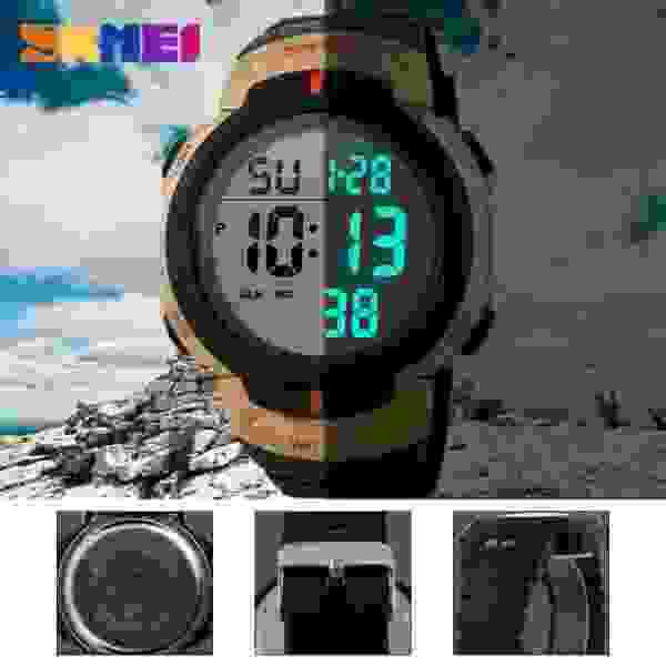 Skmei Digital Sports Watch for Men with EL Backlight and 50M Water Resistance (Model 1445) - Image 5