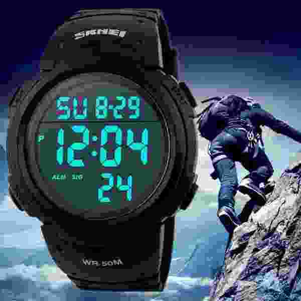 Skmei Digital Sports Watch for Men with EL Backlight and 50M Water Resistance (Model 1445) - Image 4