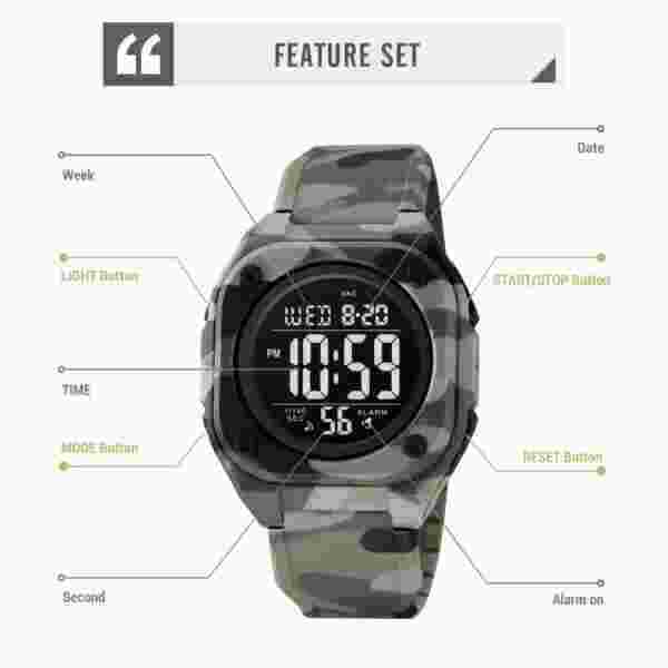 Skmei 2160 Digital Multifunction Sports Watch for Men (50M Waterproof) - Image 5