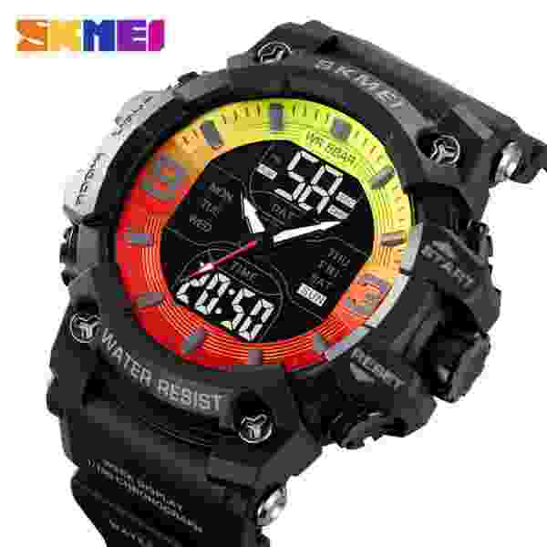 SKMEI 2222 Sport Fashion Special Watch Mens Chrono Casual 5Bar Waterproof Digital Watch