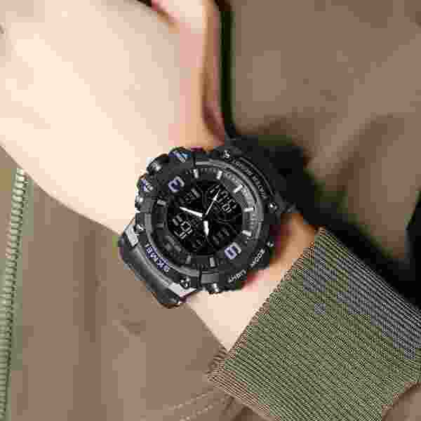 SKMEI 2222 Sport Fashion Special Watch Mens Chrono Casual 5Bar Waterproof Digital Watch - Image 4