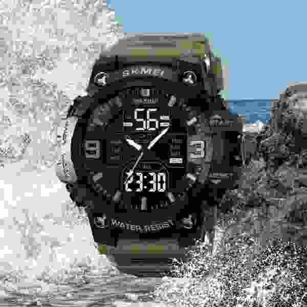 SKMEI 2222 Sport Fashion Special Watch Mens Chrono Casual 5Bar Waterproof Digital Watch - Image 3