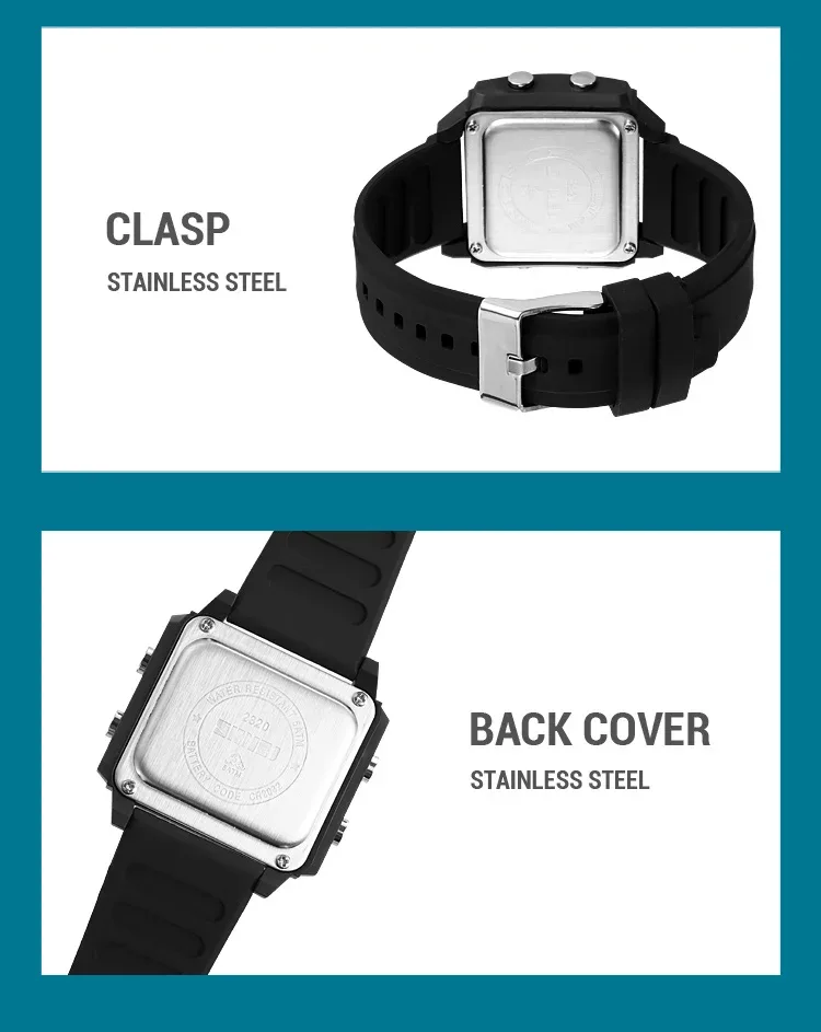 SKMEI Youth Cool Digital Sport Watches For Men Women Students 5Bar Waterproof Stopwatch Countdown Wristwatch Clock Reloj Hombre