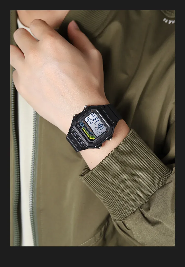 Skmei Men Military Countdown Chrono Stopwatch Wristwatch 5Bar Waterproof Alarm Clock Back Light Digital Sport Watch Reloj Hombre