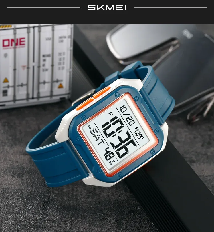 Skmei Military Stopwatch Wristwatch For Men Waterproof Alarm Clock Back Light Outdoor Digital Sport Student Watches Reloj Hombre