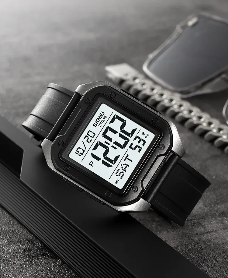 Skmei Military Stopwatch Wristwatch For Men Waterproof Alarm Clock Back Light Outdoor Digital Sport Student Watches Reloj Hombre