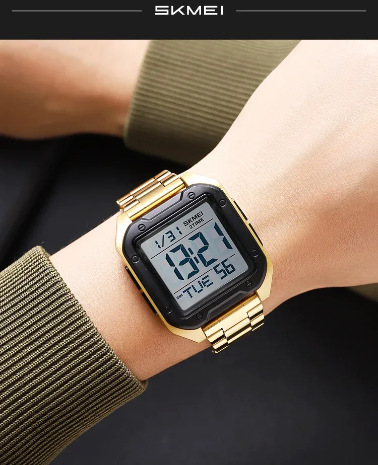 Skmei Military Stopwatch Wristwatch For Men Waterproof Alarm Clock Back Light Outdoor Digital Sport Student Watches Reloj Hombre