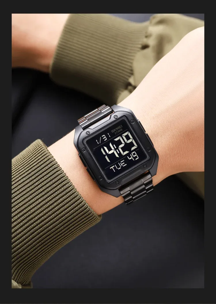 Skmei Military Stopwatch Wristwatch For Men Waterproof Alarm Clock Back Light Outdoor Digital Sport Student Watches Reloj Hombre