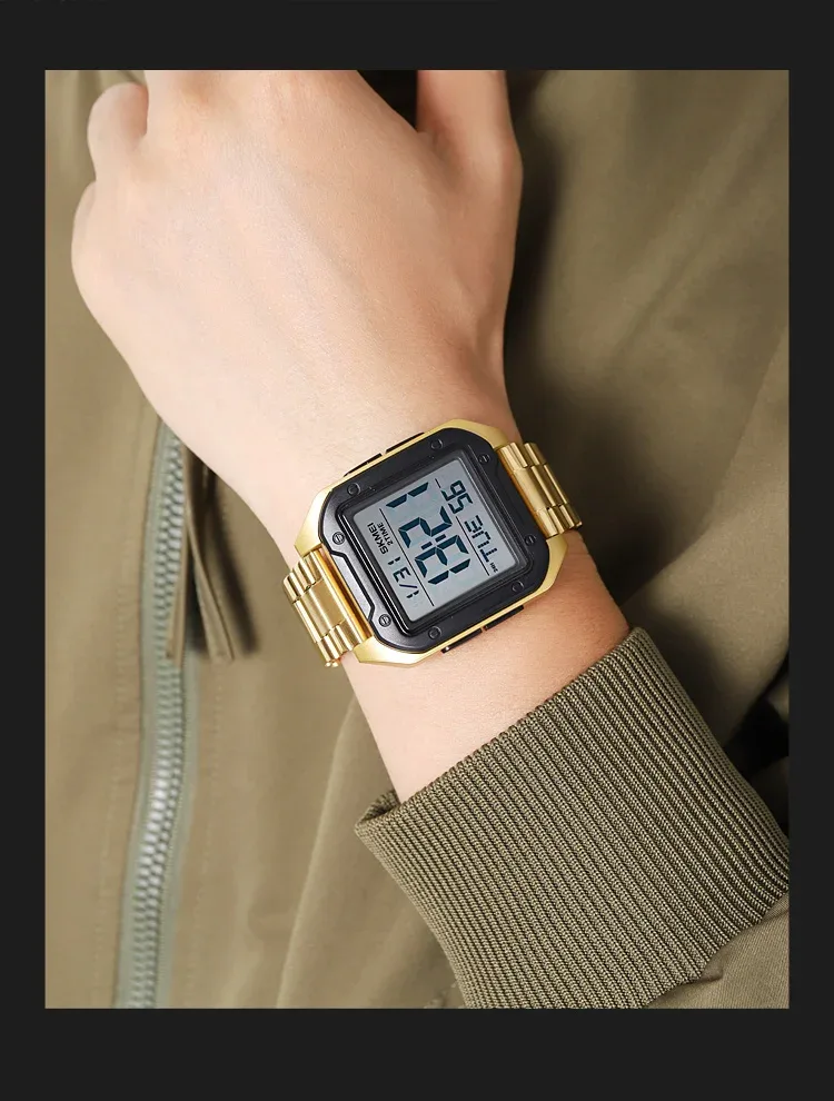 Skmei Military Stopwatch Wristwatch For Men Waterproof Alarm Clock Back Light Outdoor Digital Sport Student Watches Reloj Hombre
