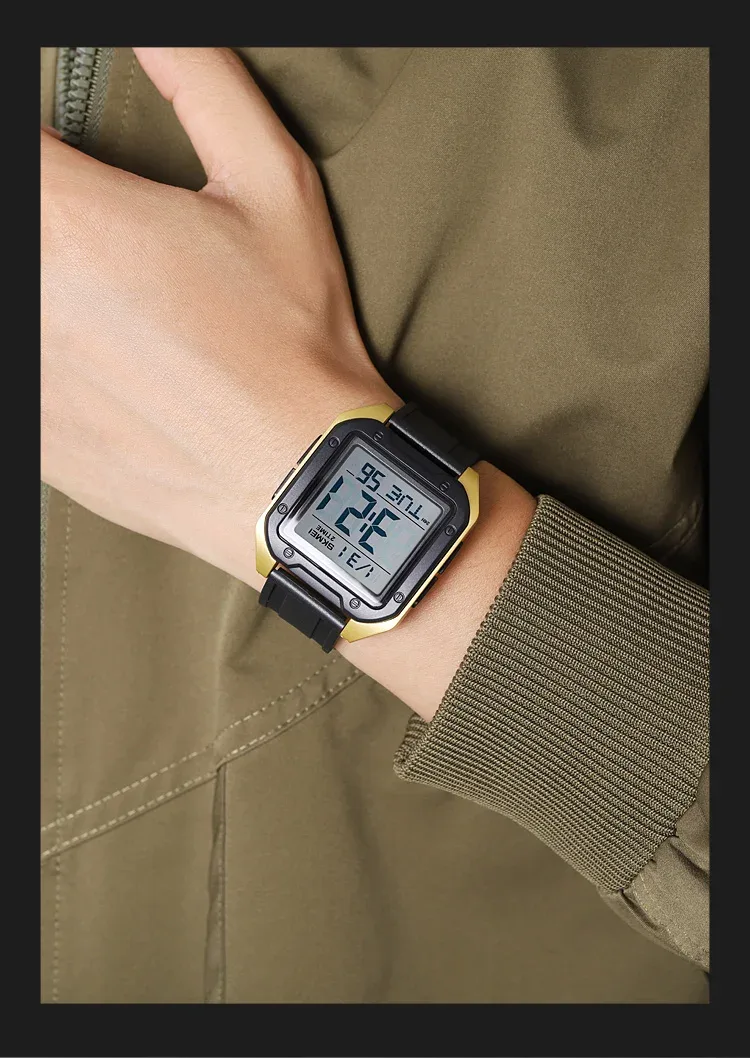 Skmei Military Stopwatch Wristwatch For Men Waterproof Alarm Clock Back Light Outdoor Digital Sport Student Watches Reloj Hombre