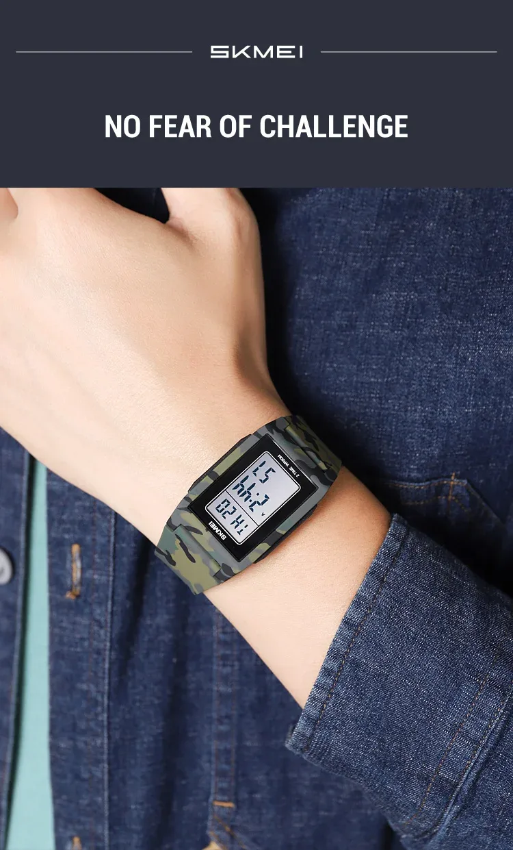 SKMEI Japan Digital Watches For Men Countdown Sport Watch Fashion Waterproof Students Wristwatch Back Light Display Reloj Hombre