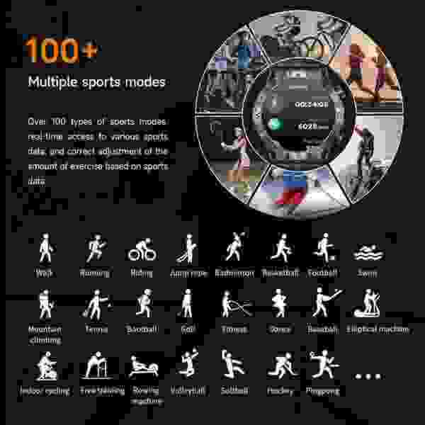 B71 Outdoor Sports Smartwatch Android and iOS (1.43" AMOLED, Bluetooth Calling) - Image 3