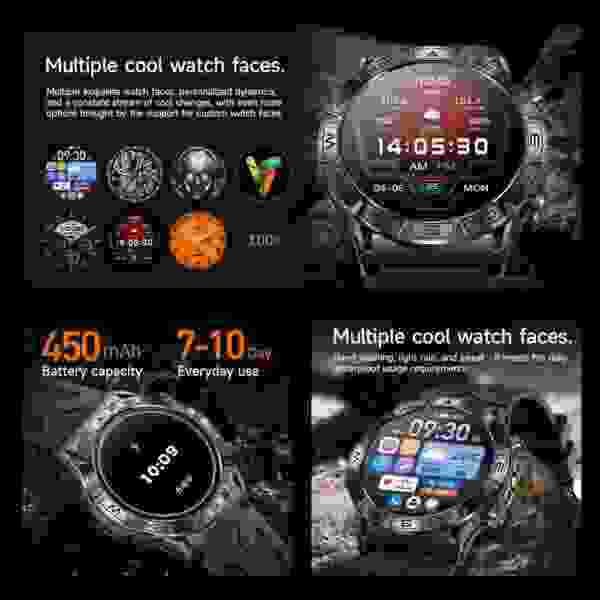 B71 Outdoor Sports Smartwatch Android and iOS (1.43" AMOLED, Bluetooth Calling) - Image 2