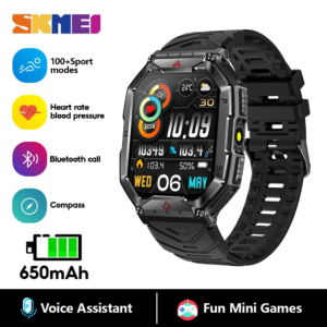XOG B65 Rugged Outdoor Smartwatch with Flashlight and Health Monitoring (B65)